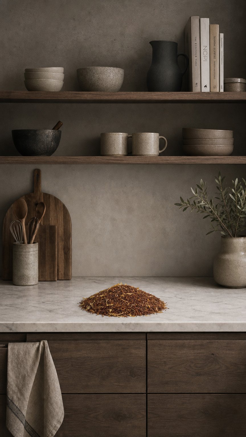 AI product shot of Georgia Peach Nectar Rooibos (Organic)