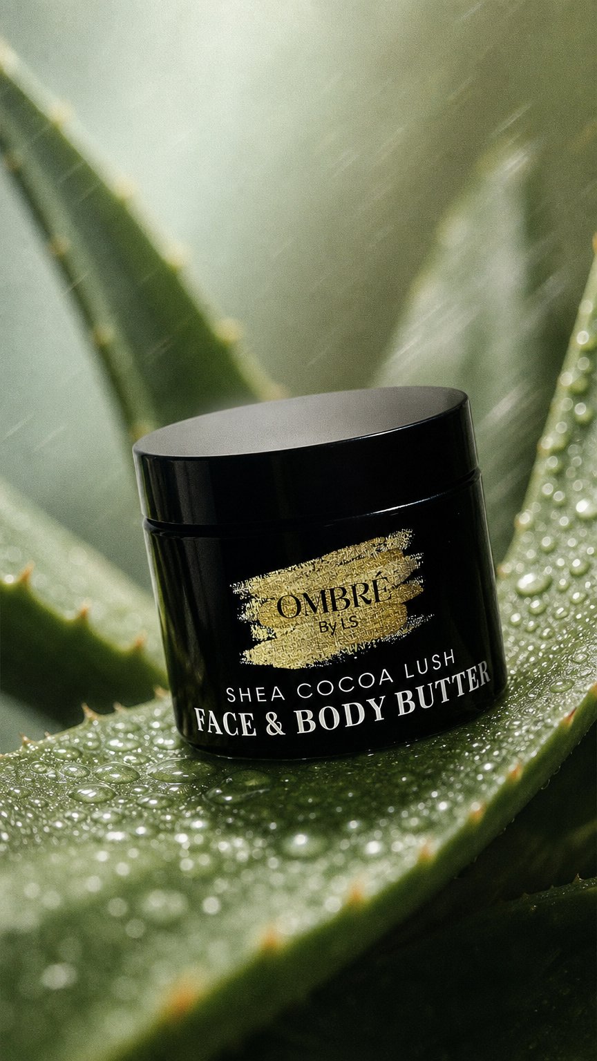 AI product shot of Shea Cocoa Lush Face & Body Butter
