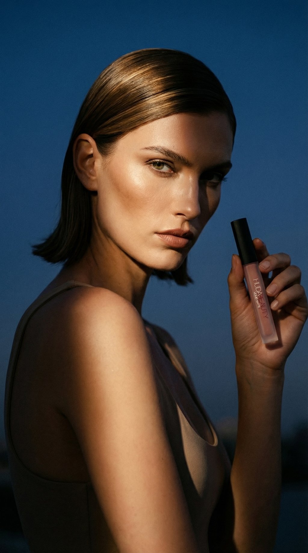 AI product shot of Liquid Matte Ultra-Comfort Transfer-Proof Lipstick