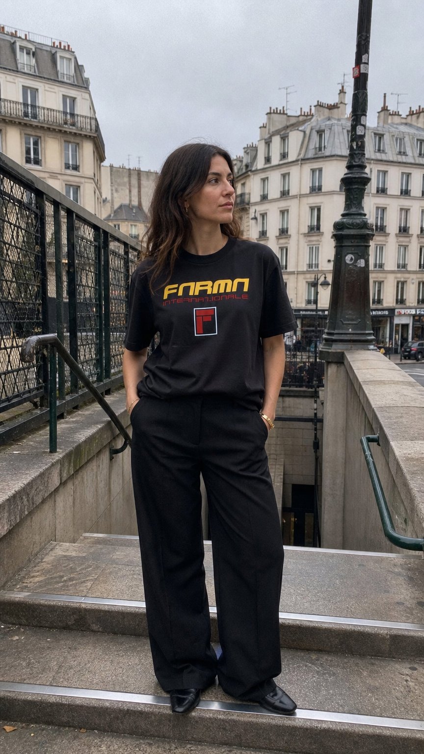 AI product shot of LaFubu Crop Tee
