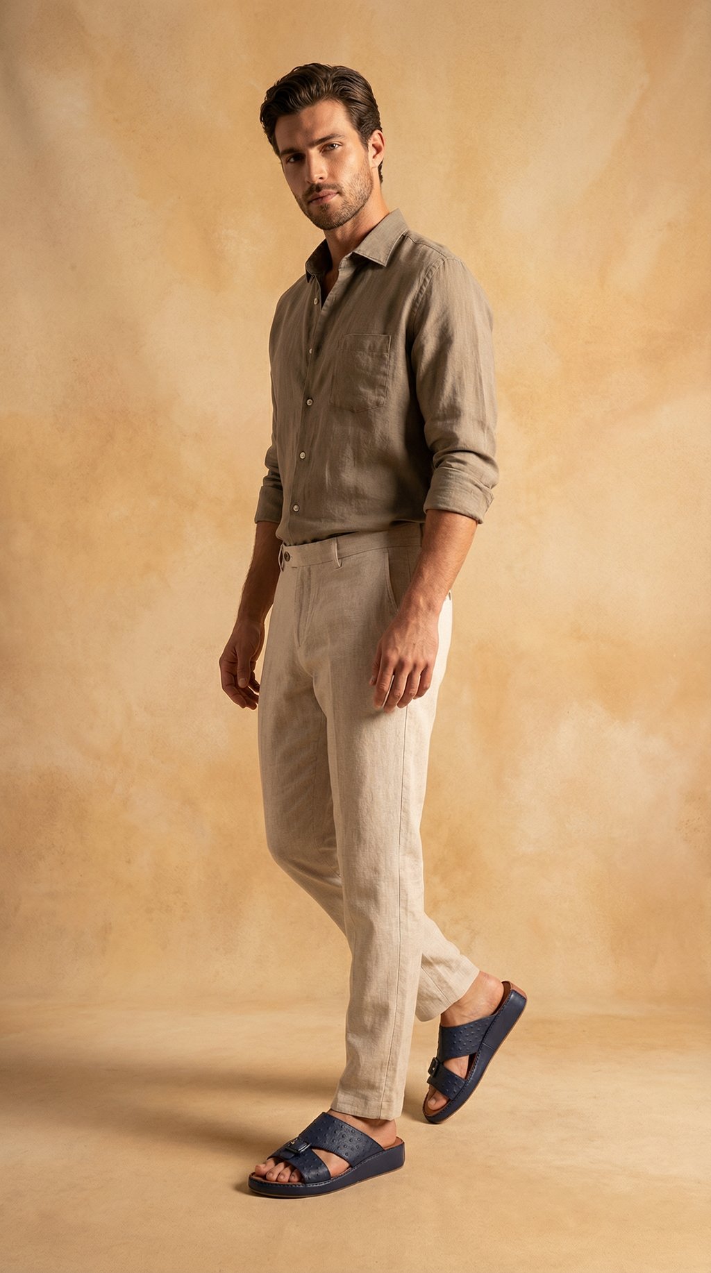 AI product shot of Elegant Men Arabic Sandals