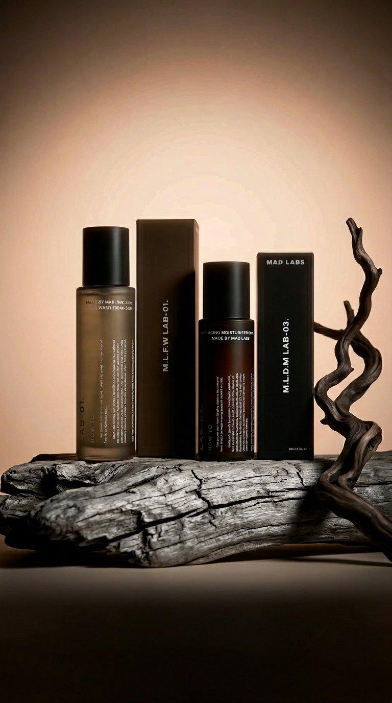 AI product shot of ANTI-AGING MOISTURISER + DEEP CLEANSING FACE WASH