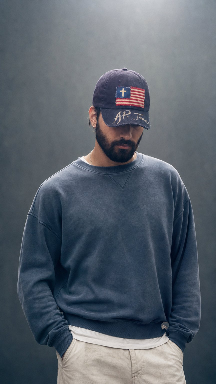 AI product shot of NEW AMERICA BASEBALL CAP