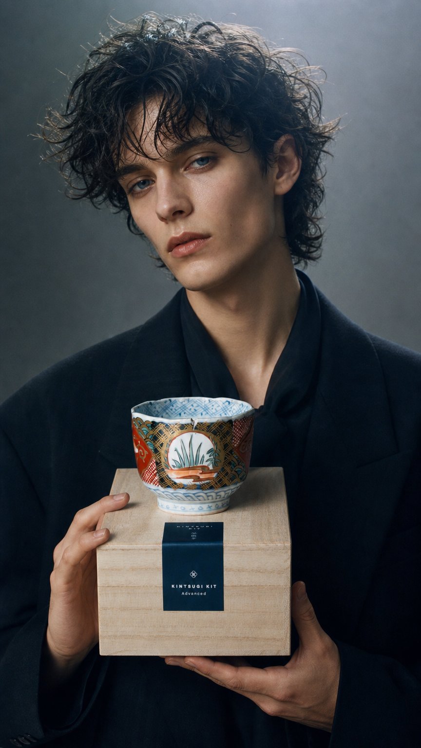 AI product shot of Pieces of Kyoto - Imari - Advanced Kintsugi Kit