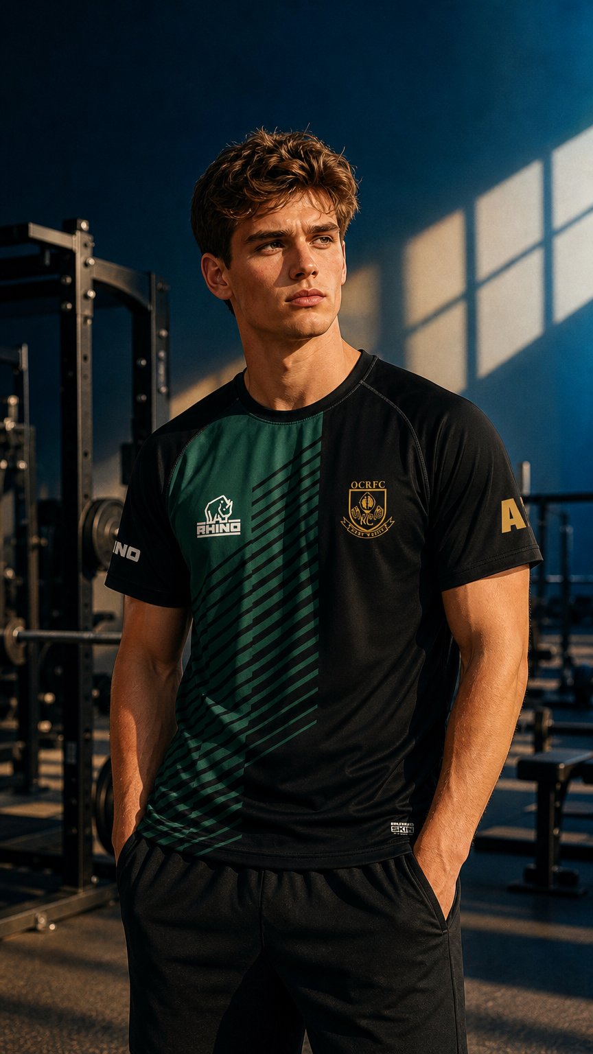 AI product shot of Old Challonians RFC Sublimated T-Shirt