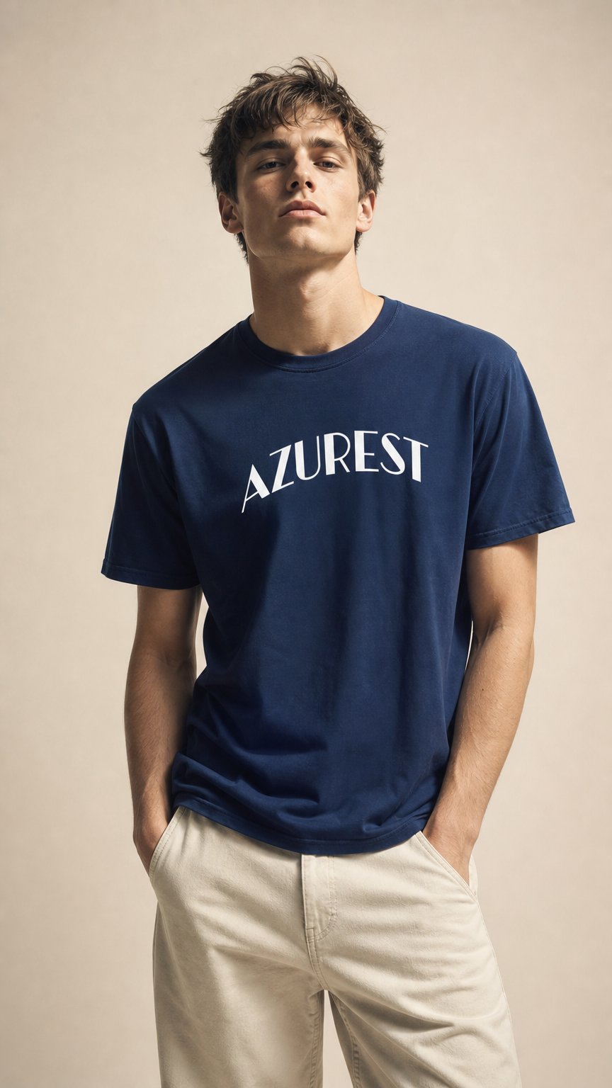 AI product shot of Azurest Beach SANS Community Heritage Tee
