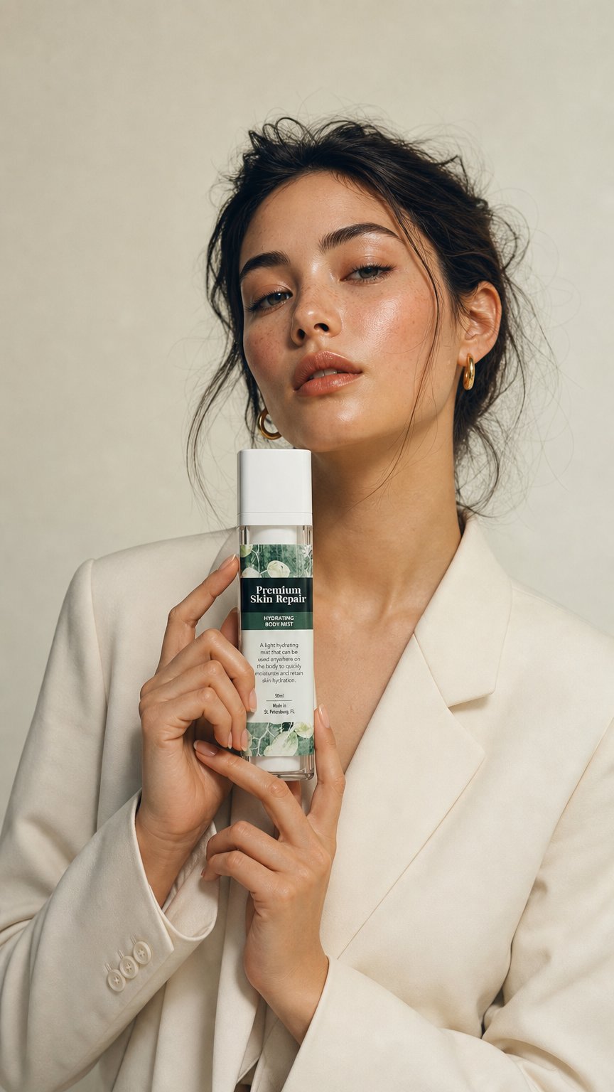 AI product shot of Hydrating Body Mist