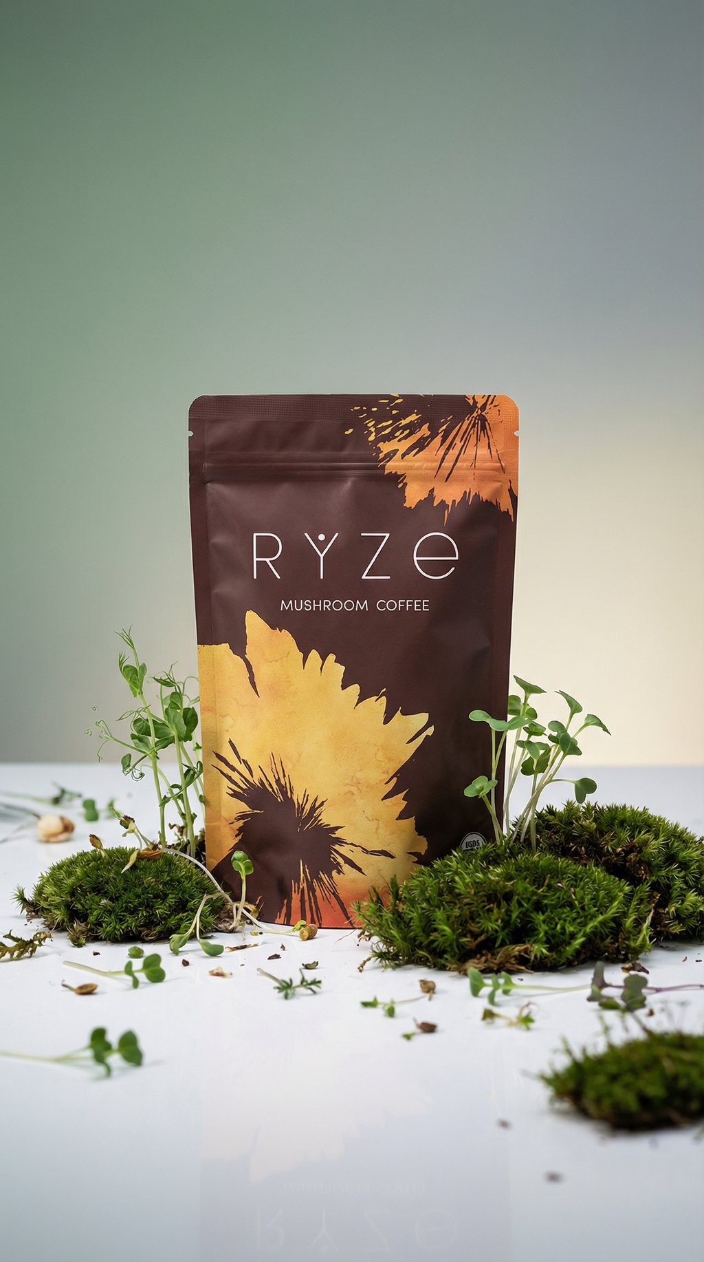 AI product shot of Mushroom Coffee