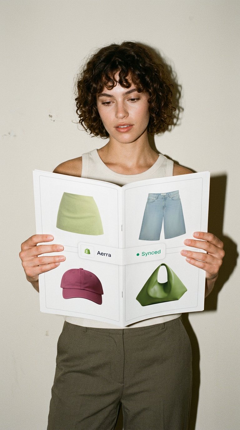AI product shot of Product catalog
