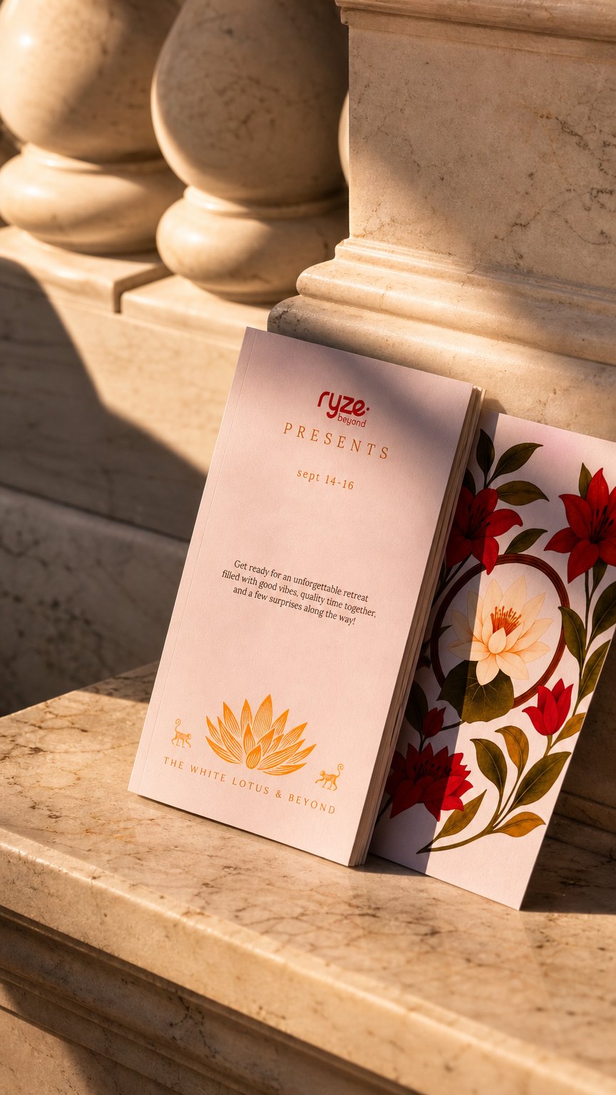AI product shot of The White Lotus & Beyond
