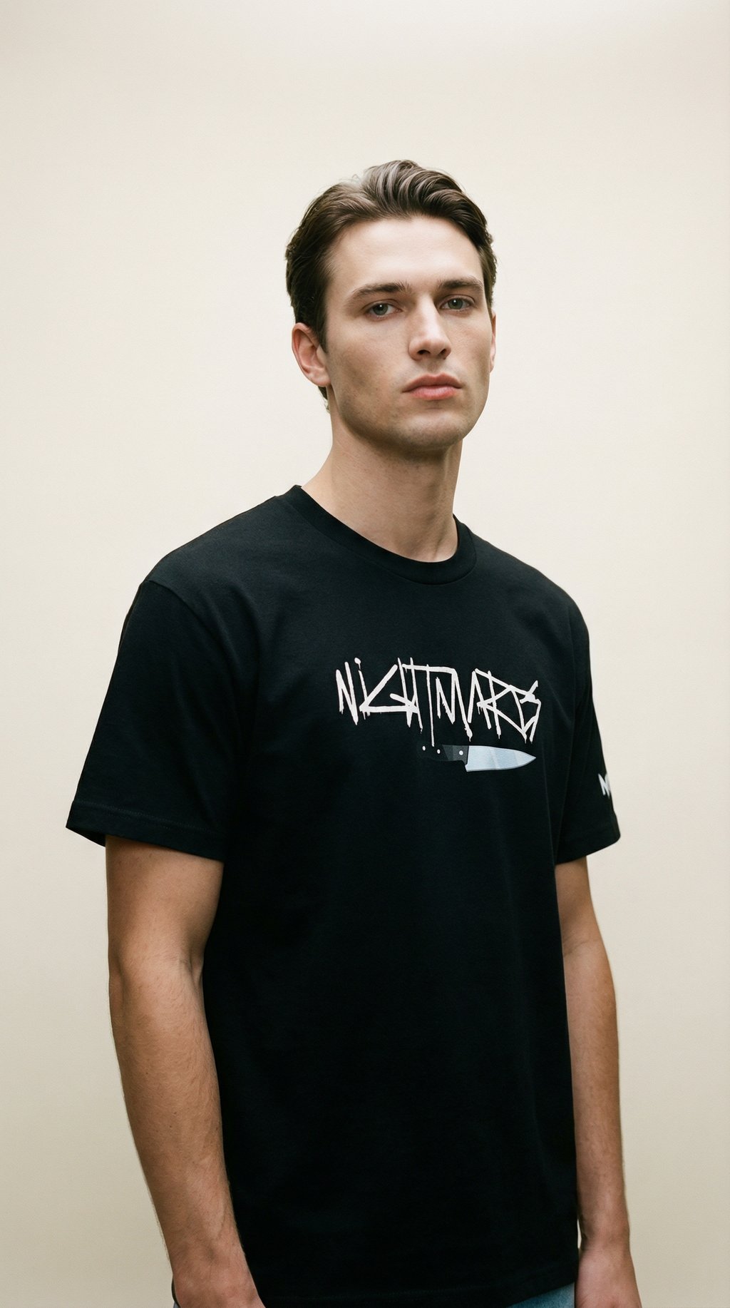 AI product shot of NIGHTMARES Cyber Tee