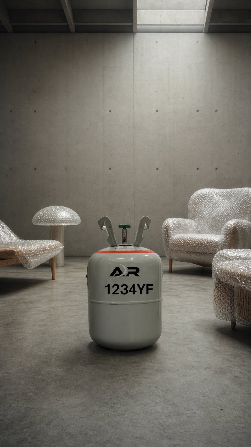 AI product shot of R1234YF Refrigerant 25 lbs