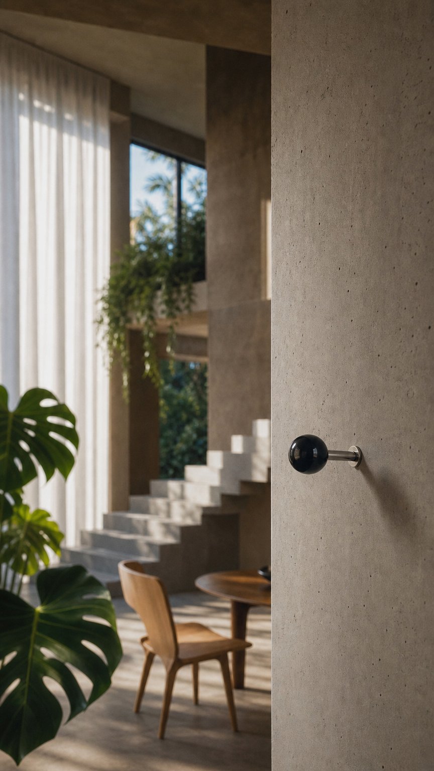 AI product shot of DIN Angled ball knob