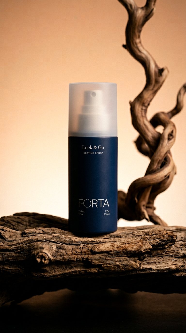 AI product shot of Lock & Go Setting Spray