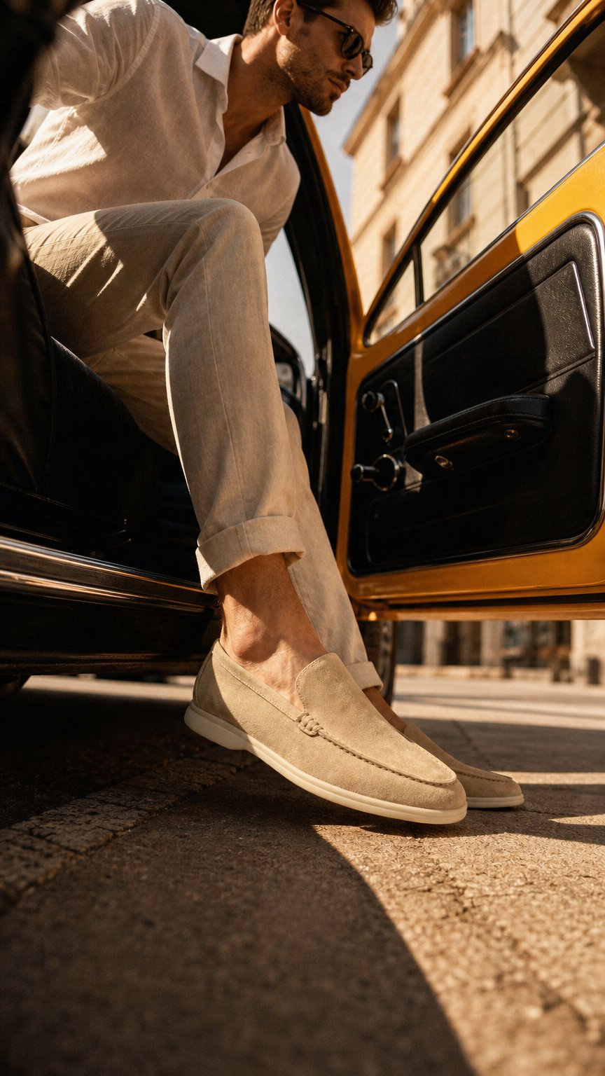 AI product shot of Enzo Suede Loafer