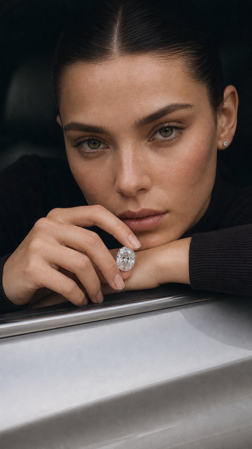 AI product shot of 1.87ct E VVS2 OVAL Lab Diamond