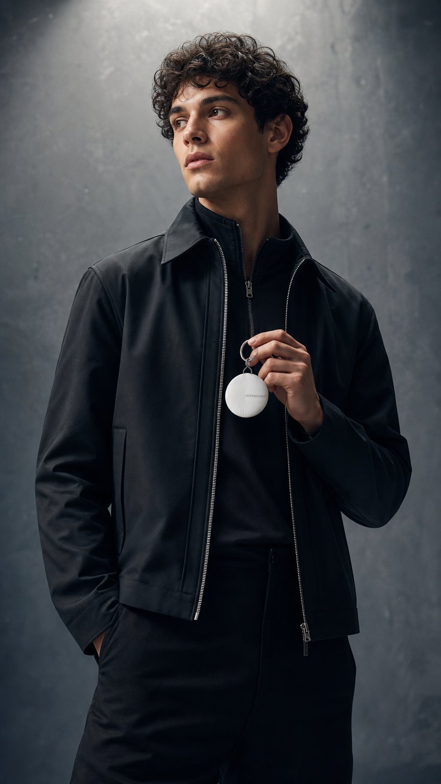 AI product shot of HyperTag Universal Smart Finder | White