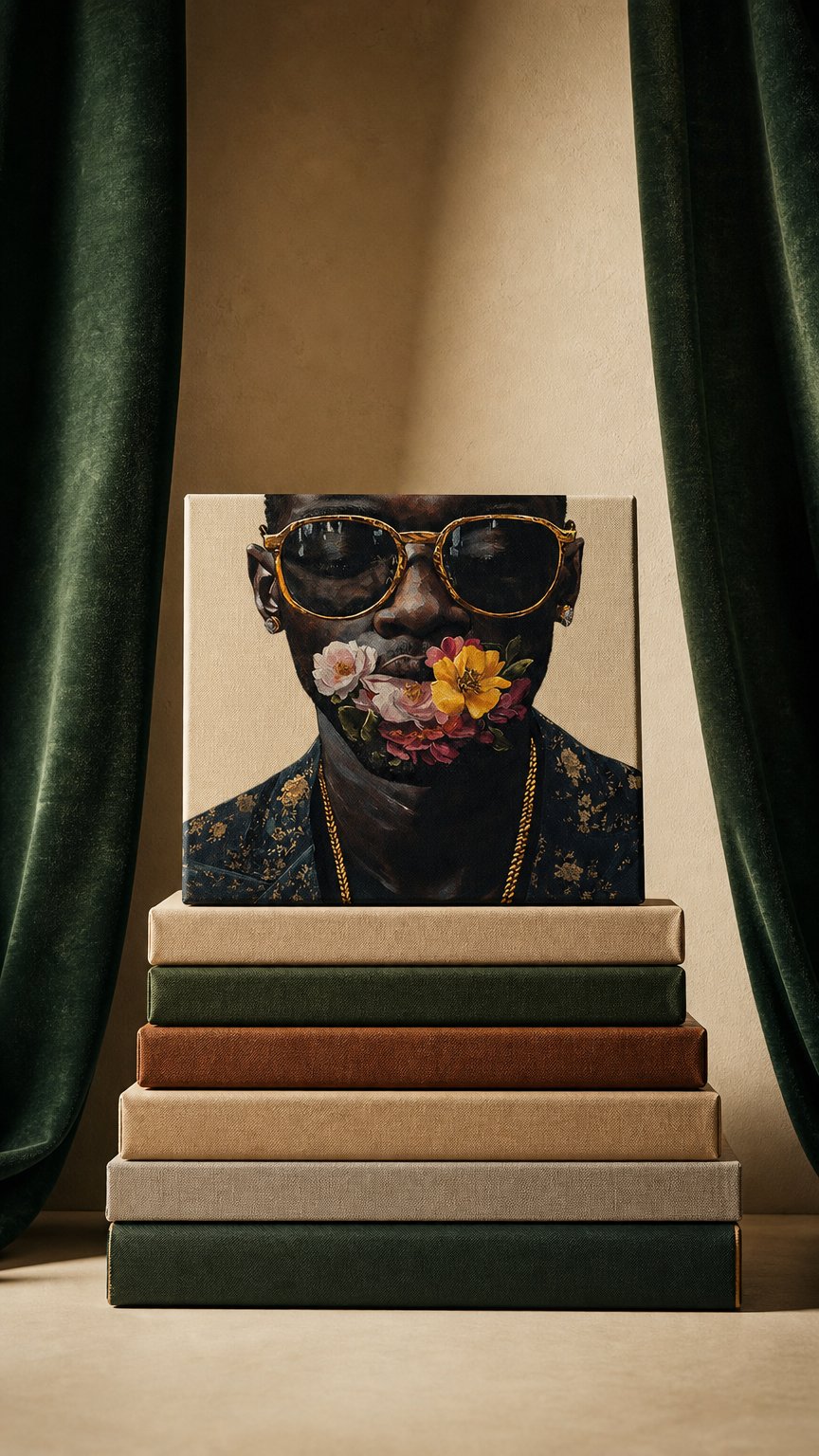 AI product shot of Speak No Evil – 24x36 Canvas