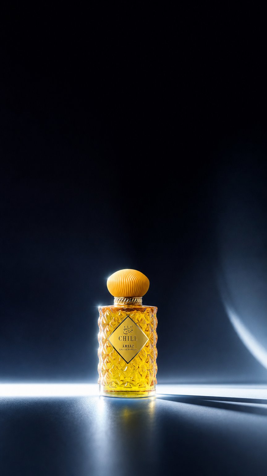 AI product shot of CHILL by ARIAZ 3.4oz/100ml Eau De Parfum for Her – Fruity Gourmand