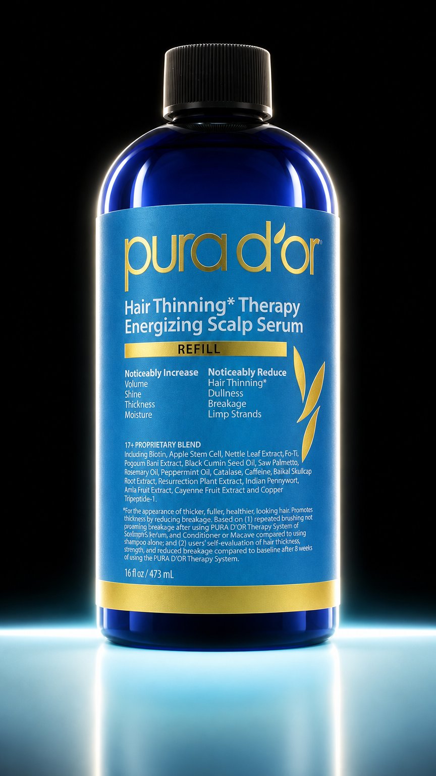 AI product shot of Hair Thinning Therapy Energizing Scalp Serum 16 oz Hair Regrowth Tonic