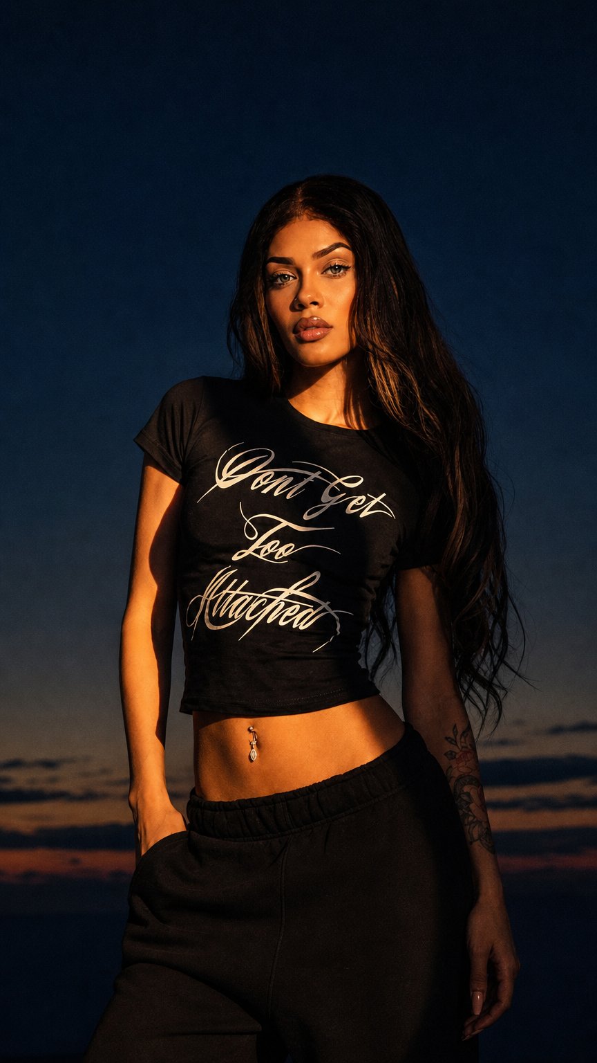 AI product shot of Statement Baby Tee
