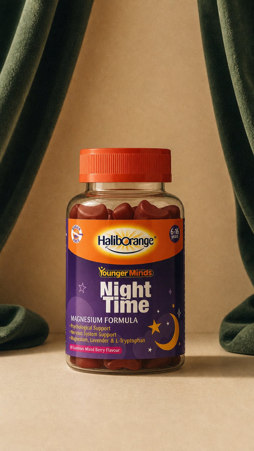 AI product shot of Night-Time Magnesium Gummies