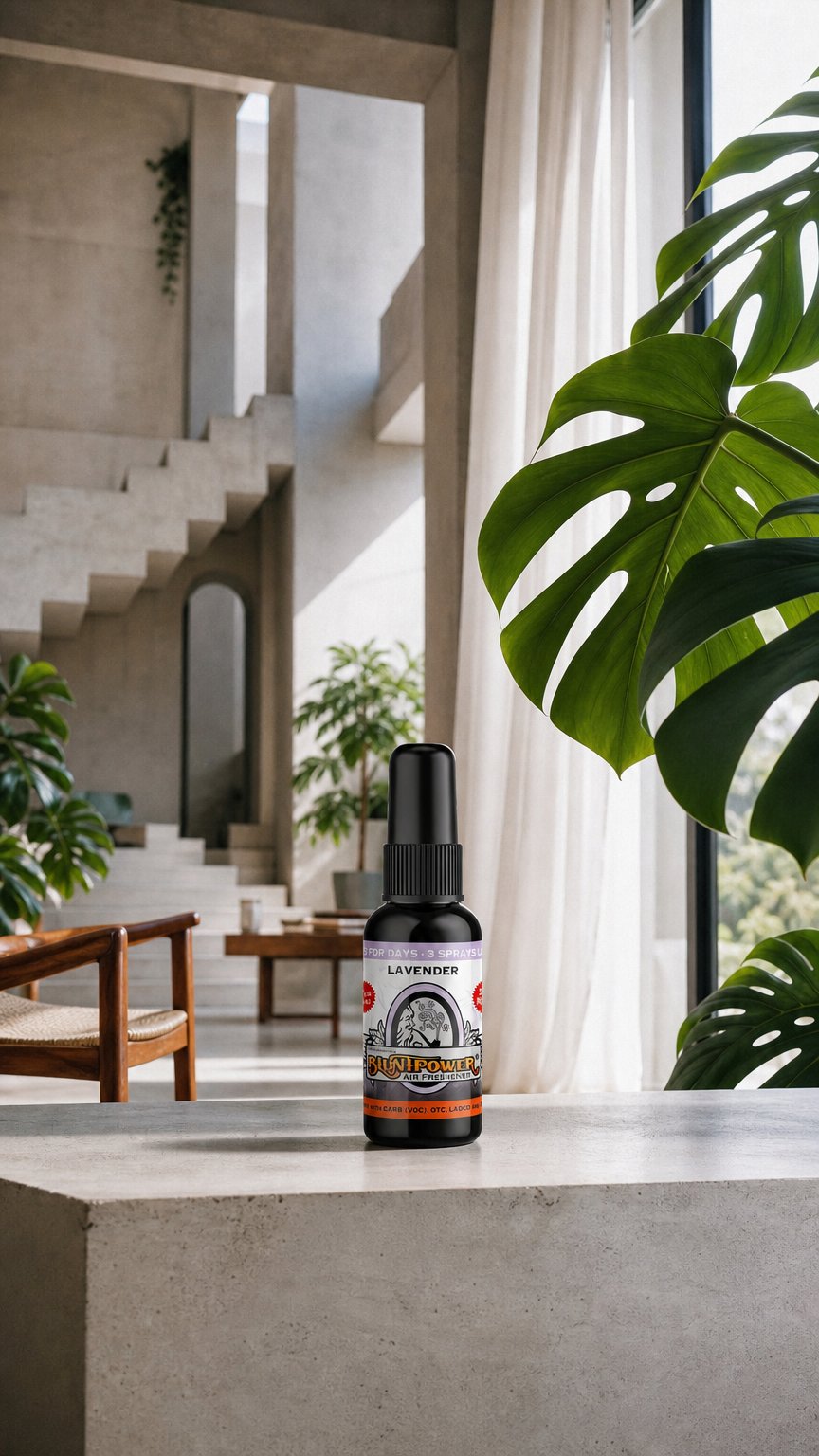 AI product shot of Lavender Air Freshener Spray