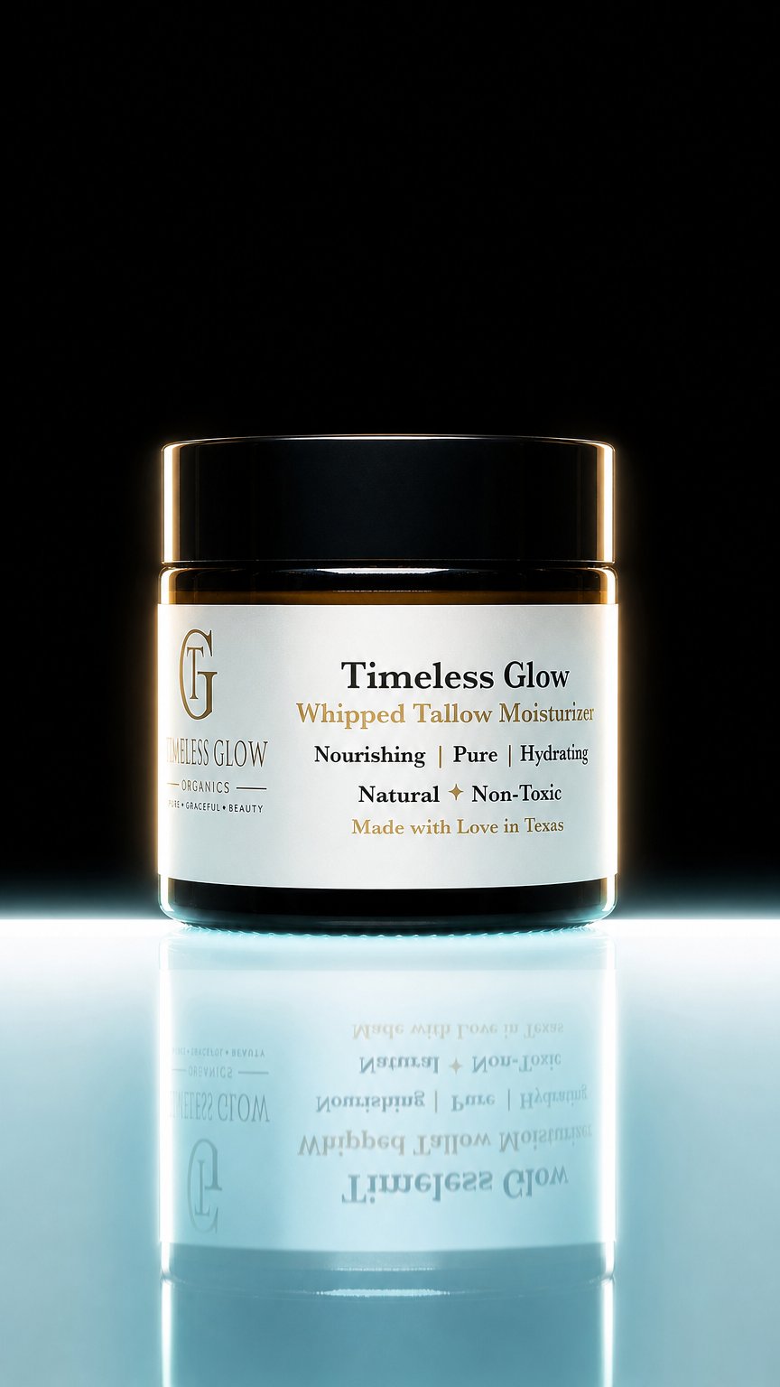 AI product shot of Timeless Glow Whipped Tallow Moisturizer