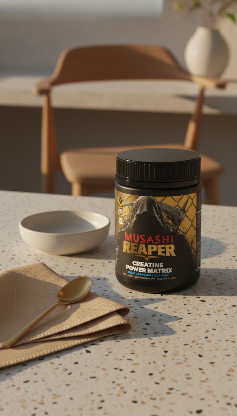 AI product shot of REAPER CREATINE POWER MATRIX 300g