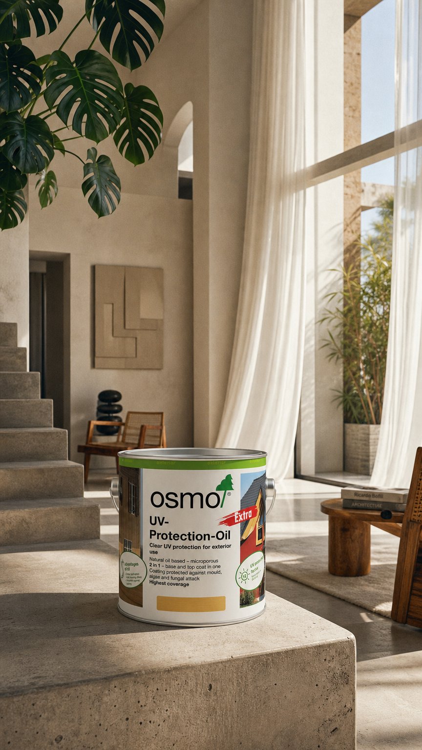 AI product shot of Osmo UV Protection Oil Extra