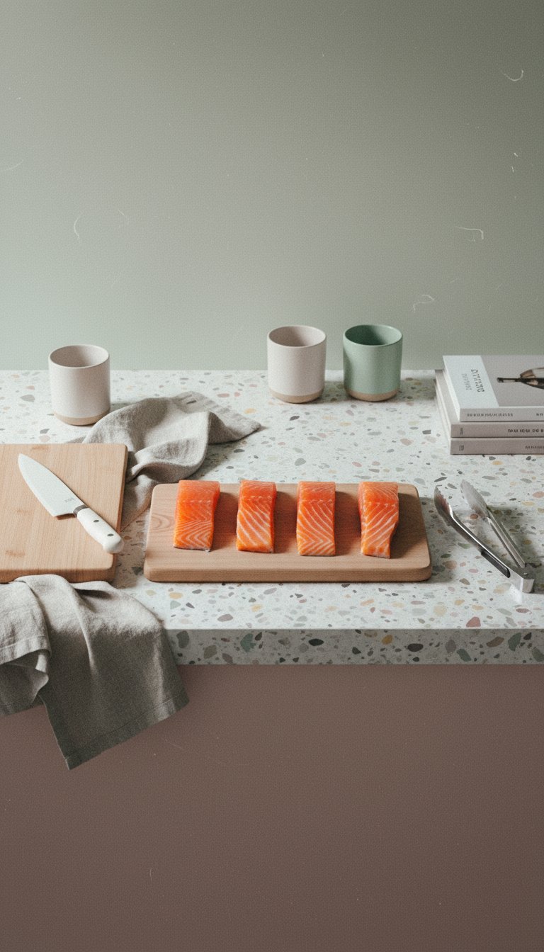 AI product shot of Faroe Island Salmon