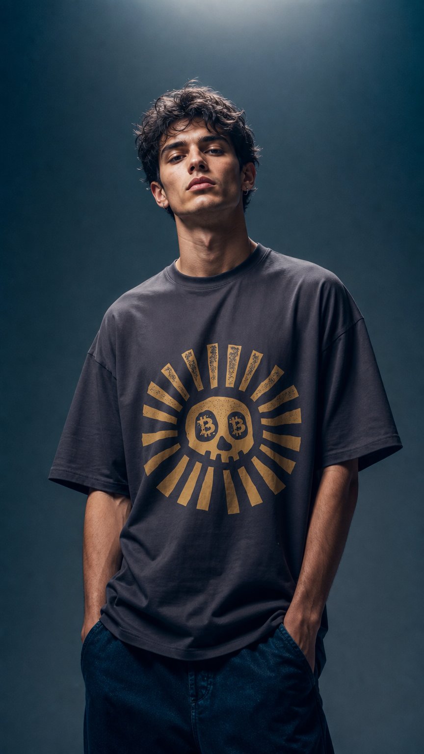 AI product shot of Sunny B Bella Canvas 3010 Oversized Boxy Tee