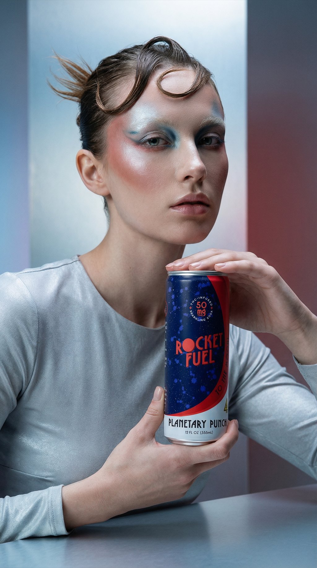 AI product shot of Rocket Fuel - Planetary Punch (50mg THC) 4 Pack