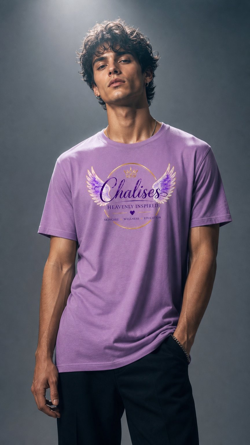 AI product shot of Chalises Merchandise - T-shirt- Cups and More| Chalises