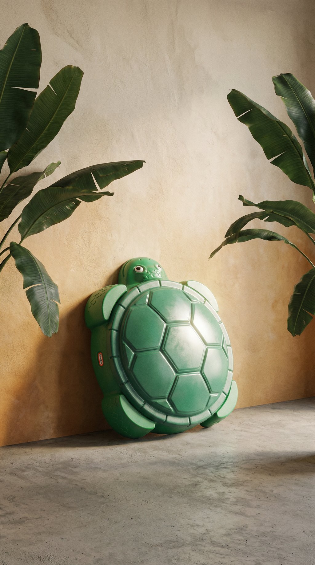 AI product shot of Little Tikes Turtle Sandbox & Lid