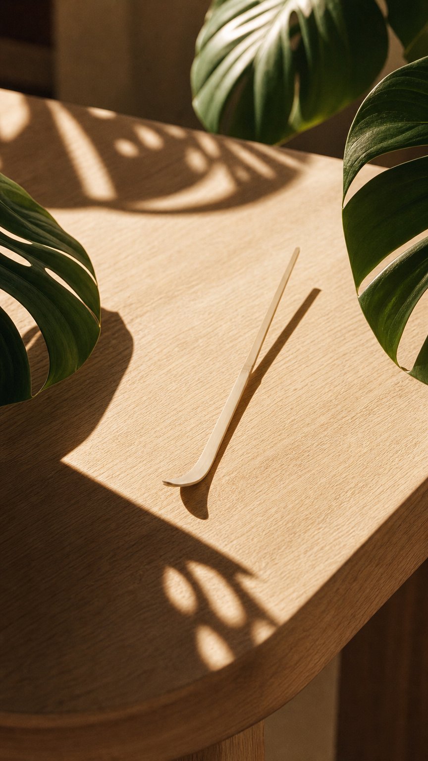 AI product shot of Matcha scoop