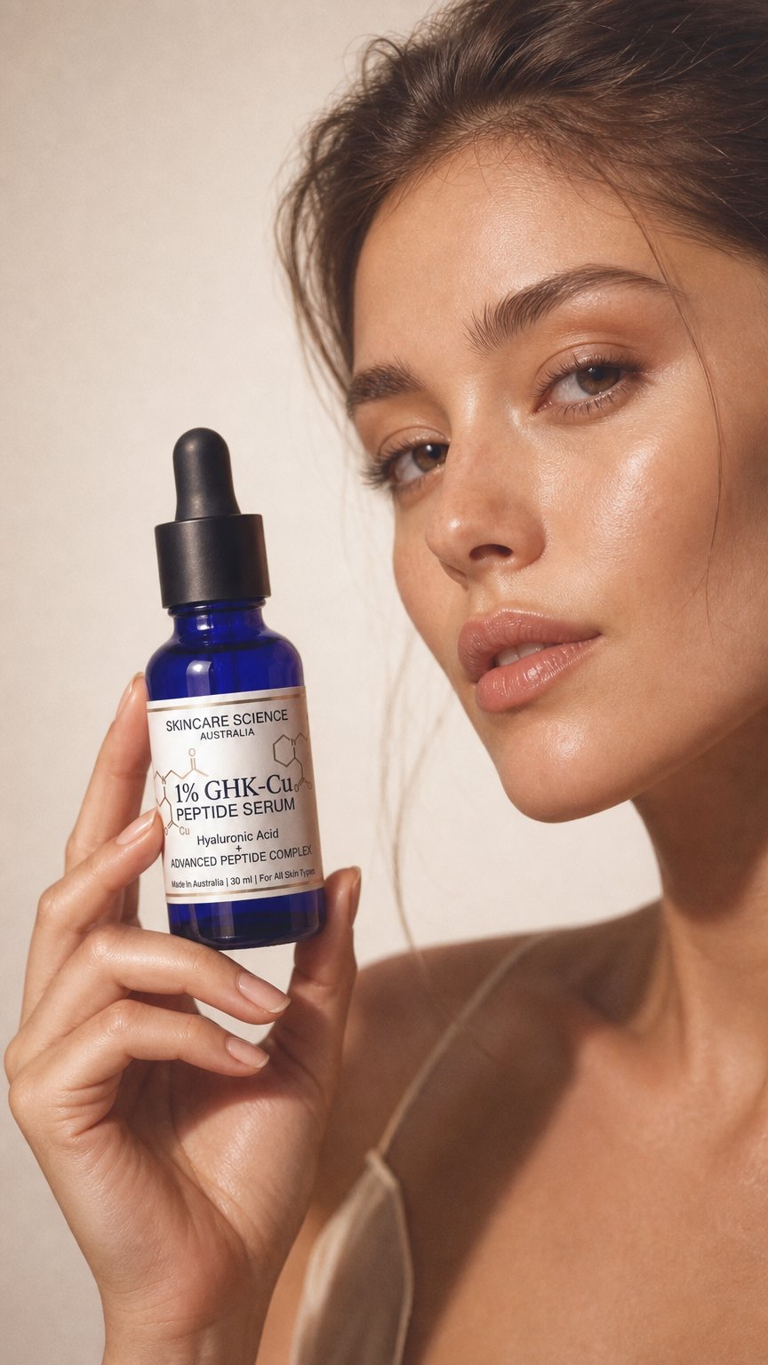 AI product shot of 1% GHK-Cu Peptide Serum