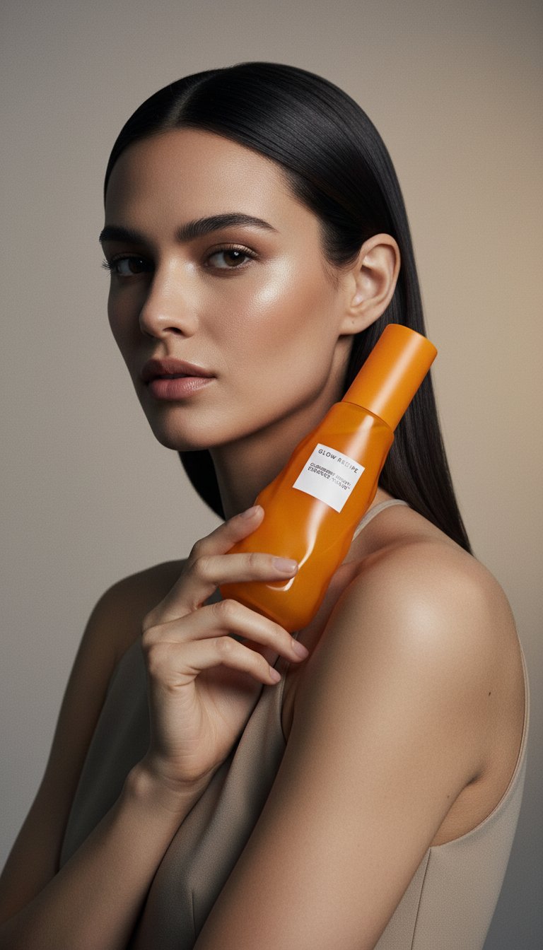 AI product shot of Glow Recipe Cloudberry Bright Essence Face Toner 75ML