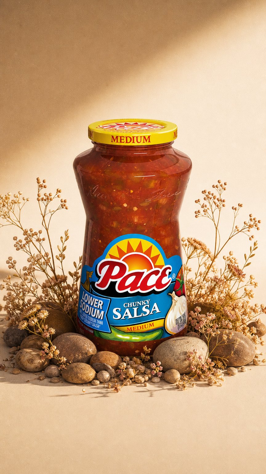 AI product shot of Chunky Salsa Lower Sodium, Medium