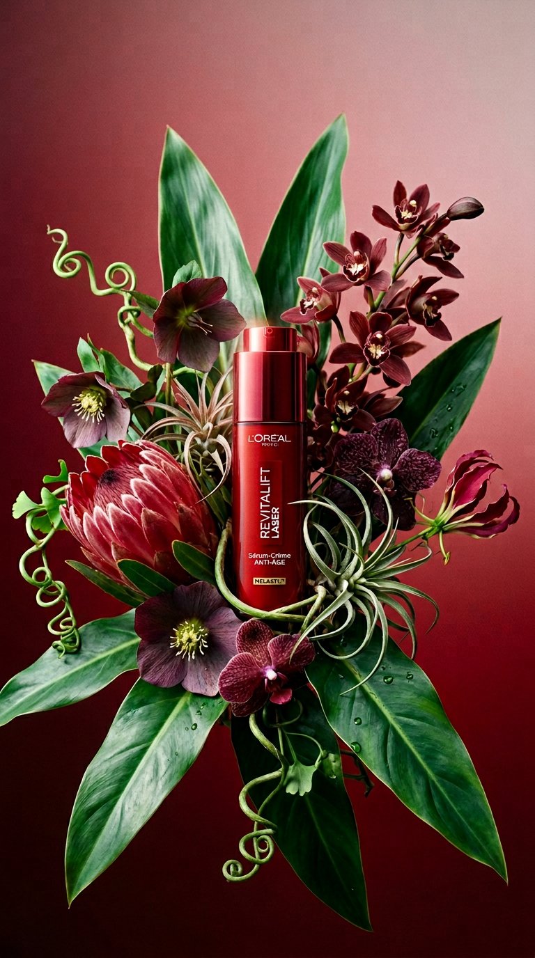 AI product shot of Revitalift Laser Sérum-Crème Anti-Âge