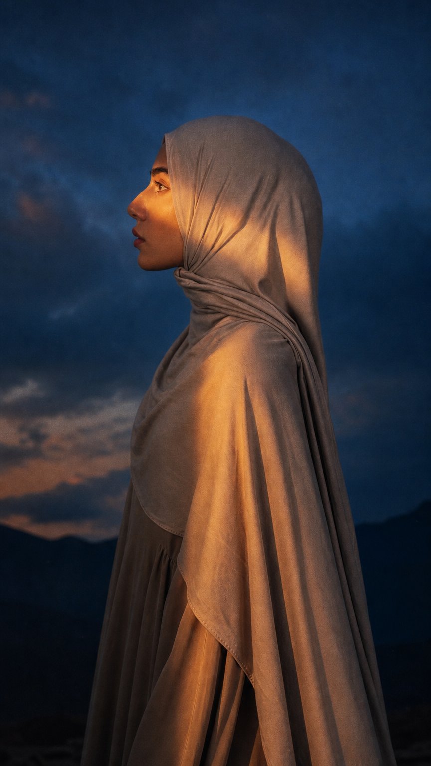 AI product shot of Cotton Hijab