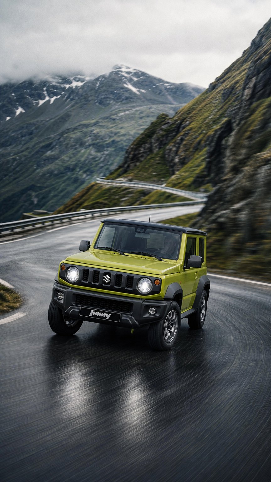 AI product shot of Suzuki Jimny