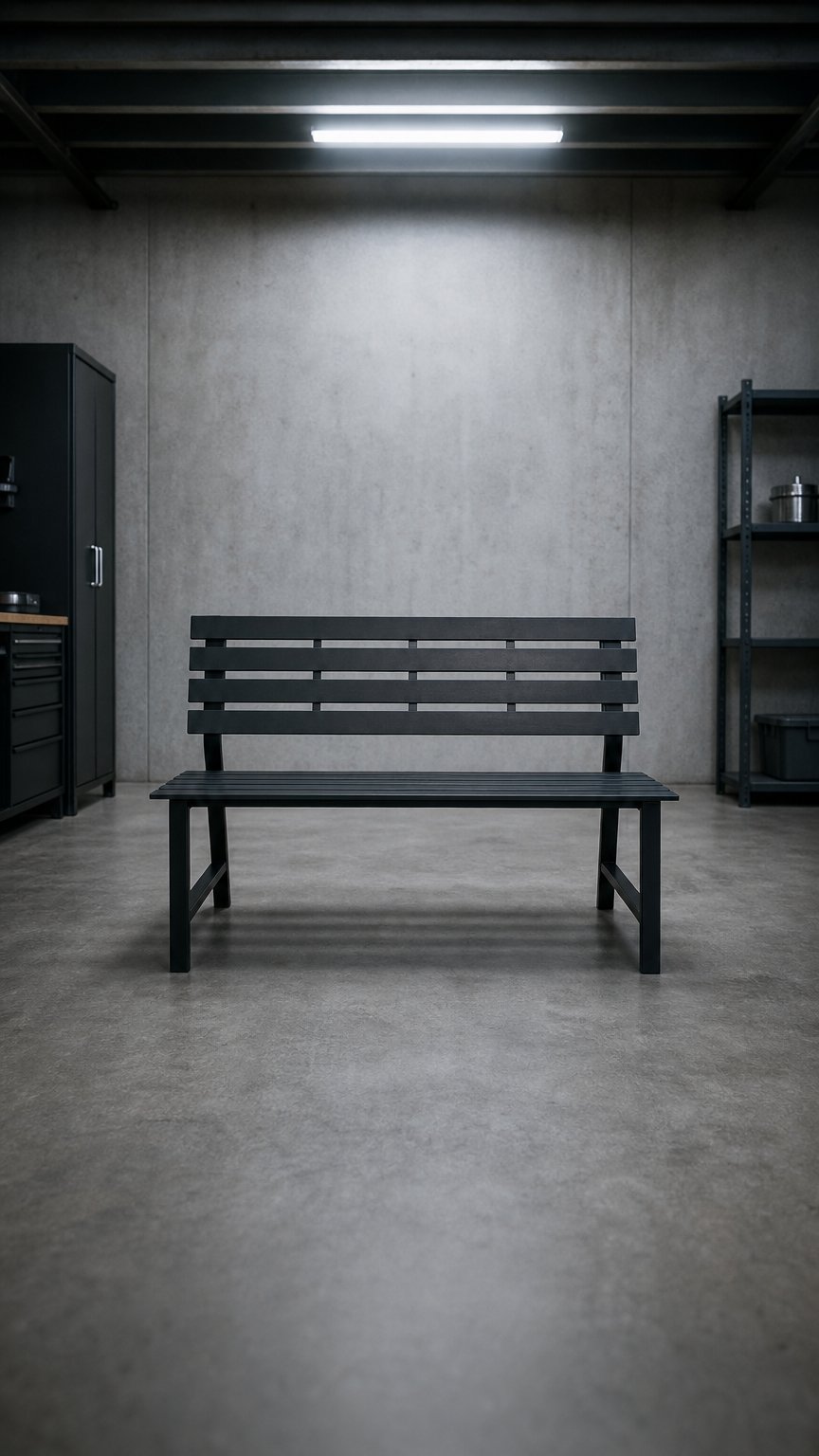 AI product shot of Bank in polywood