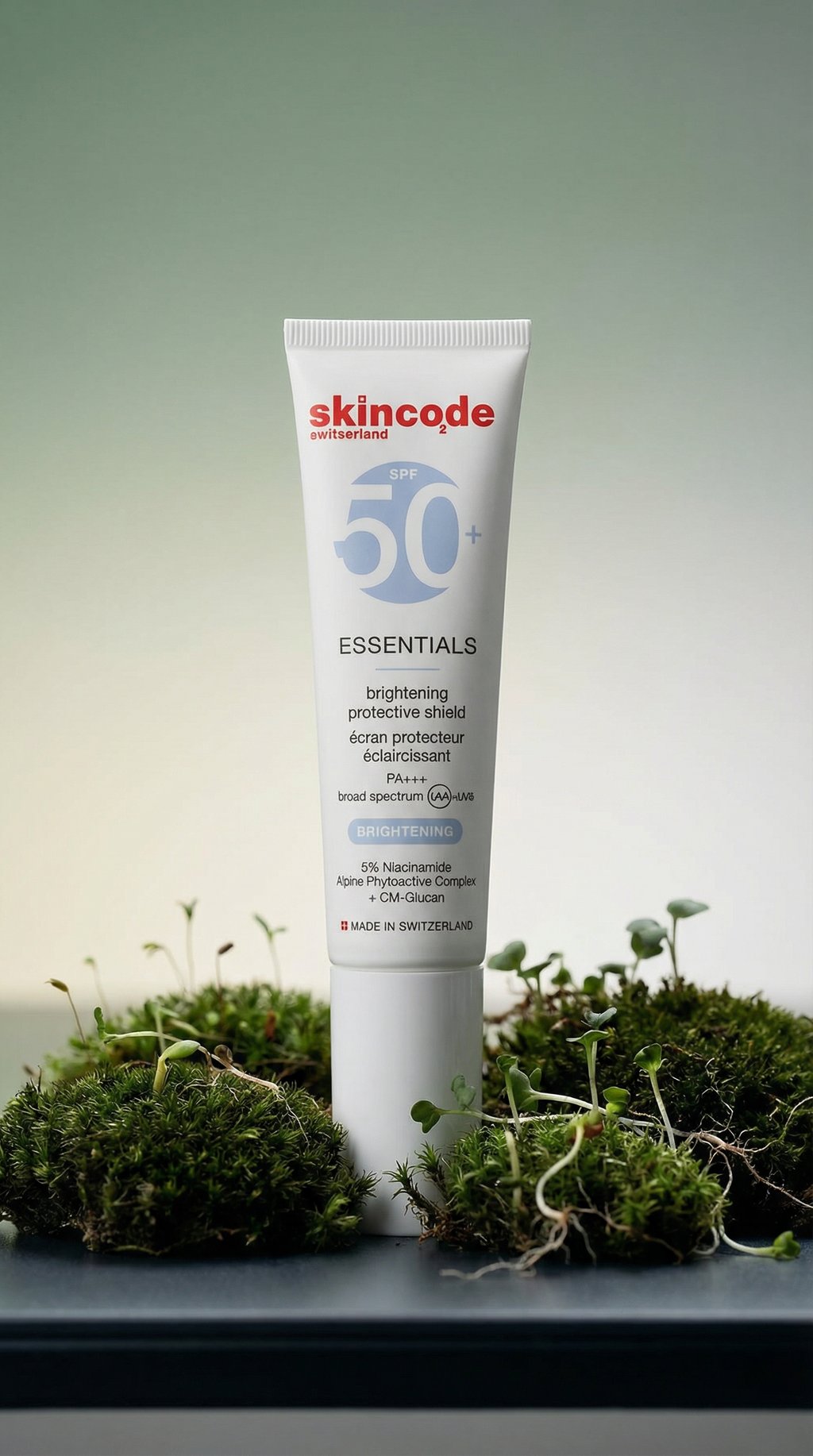 AI product shot of Brightening Protective Shield SPF 50+ PA+++