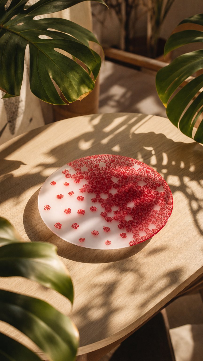 AI product shot of 스프링 Vent de Printemps 접시