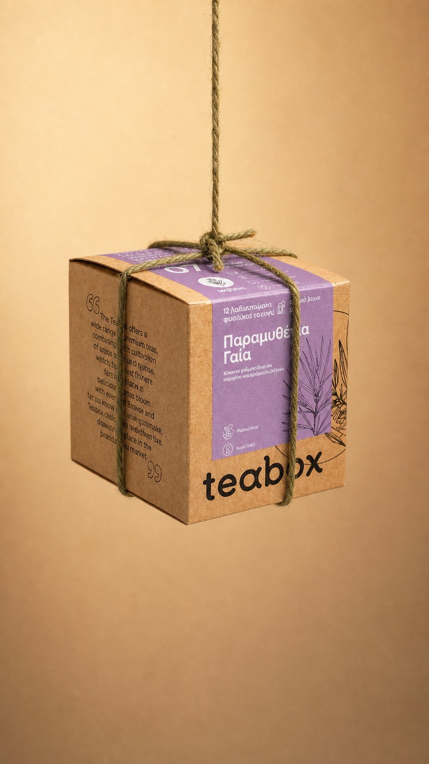 AI product shot of Παραμυθένια Γαία #7 Rooibos με Καραμέλα