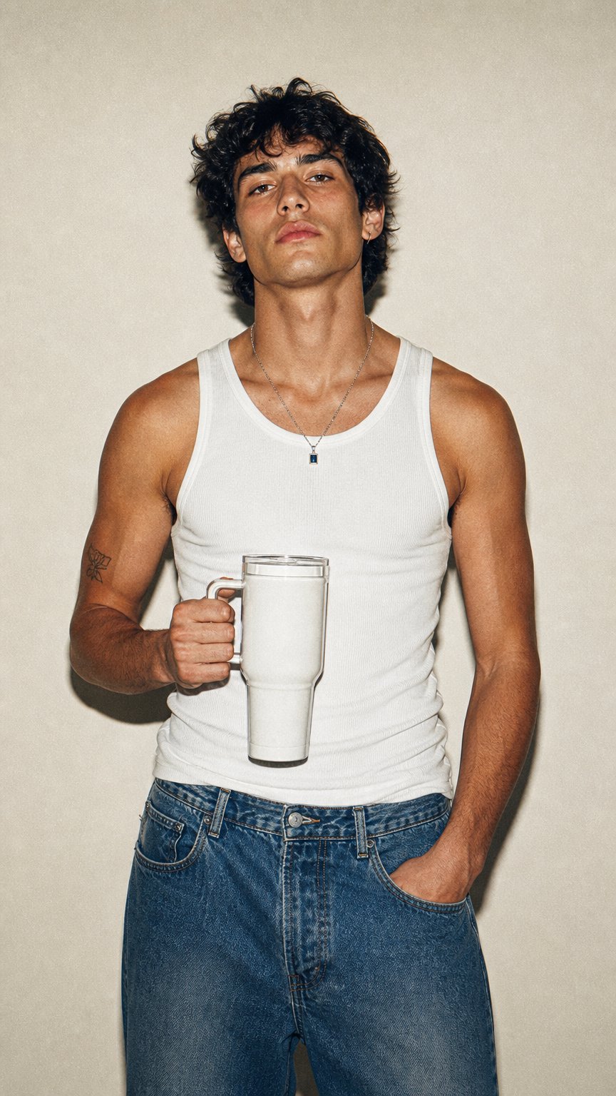 AI product shot of Customisable 30 OZ (887ML) YETI® RAMBLER™ Travel Straw Mug