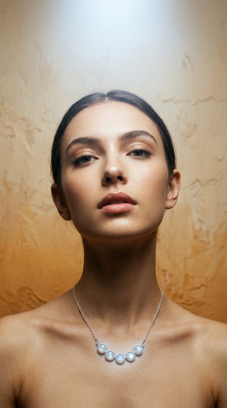 AI product shot of First Light — Necklace