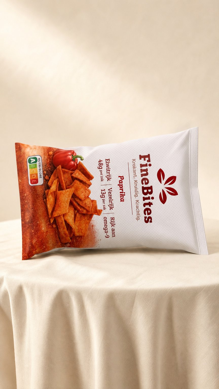 AI product shot of FineBites Chips