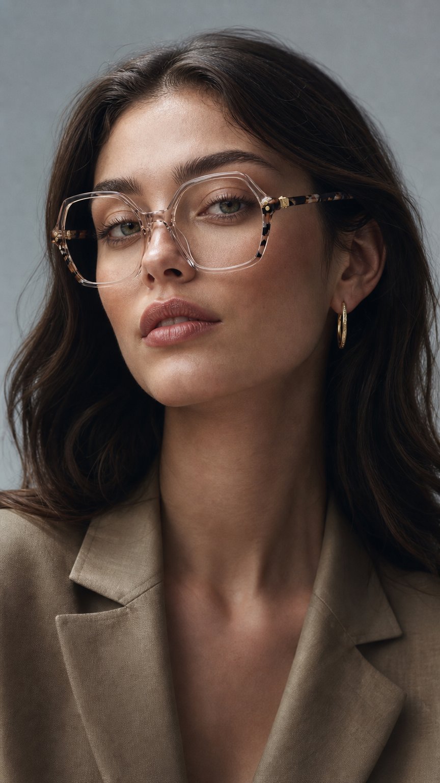 AI product shot of OKULARY KOREKCYJNE CAROLINA HERRERA HER 0279 35J 49 ROZMIAR S